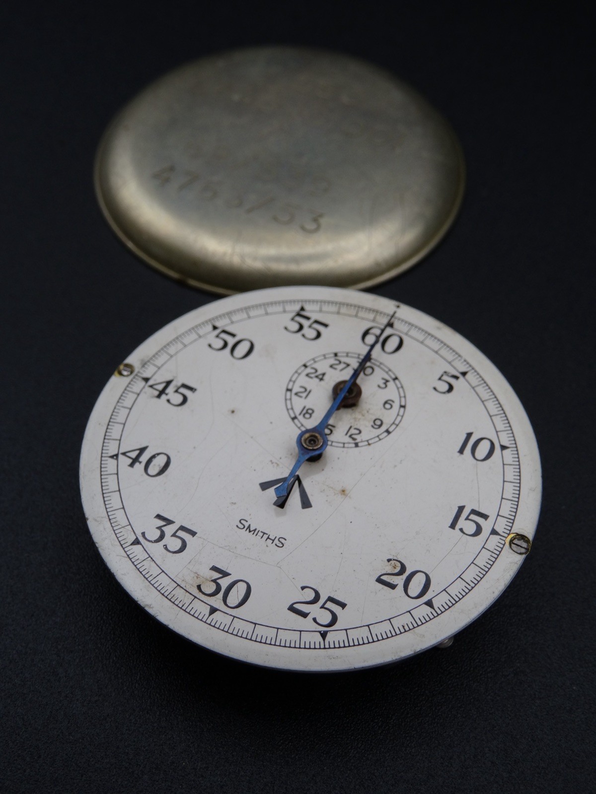 Smiths Military Broad Arrow Movement Dial & Case Back 1/5 Second