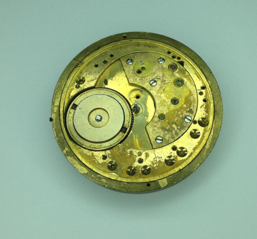Unusual Detached Lever Pocket Watch Movement – WORKING – M.J Tobias