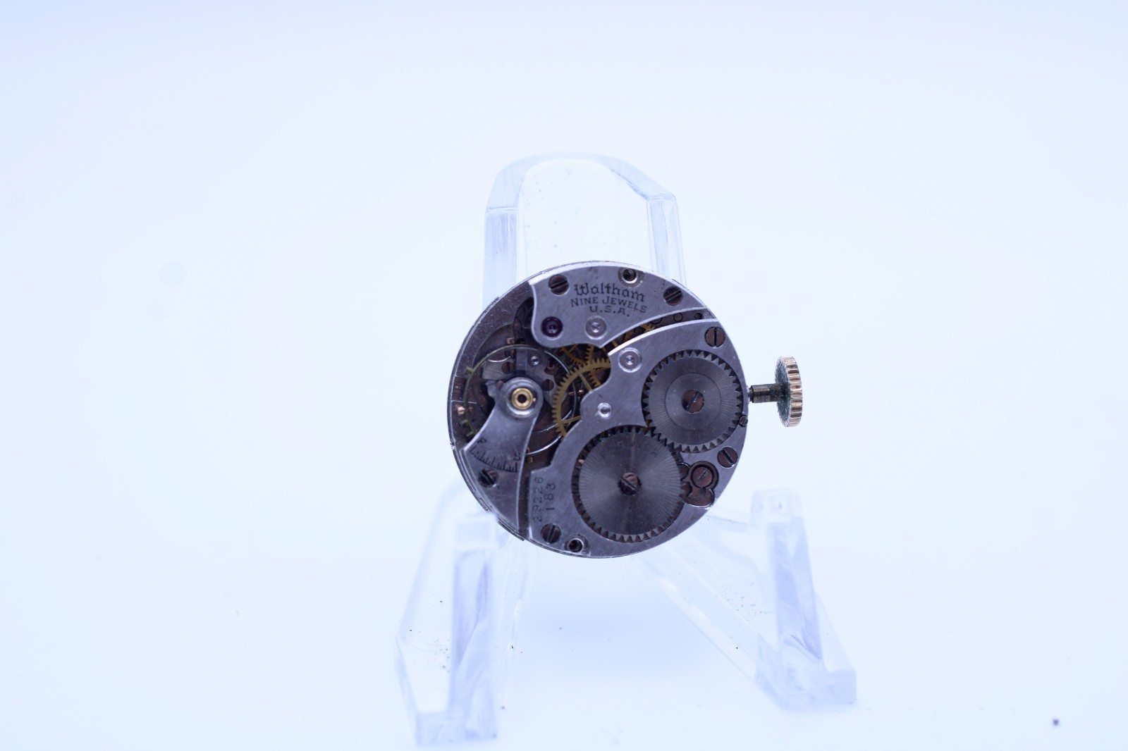 WALTHAM PREMIER 9j, 29226183 Gr. 609, TANK WRIST WATCH MOVEMENT FOR REPAIR (A23)