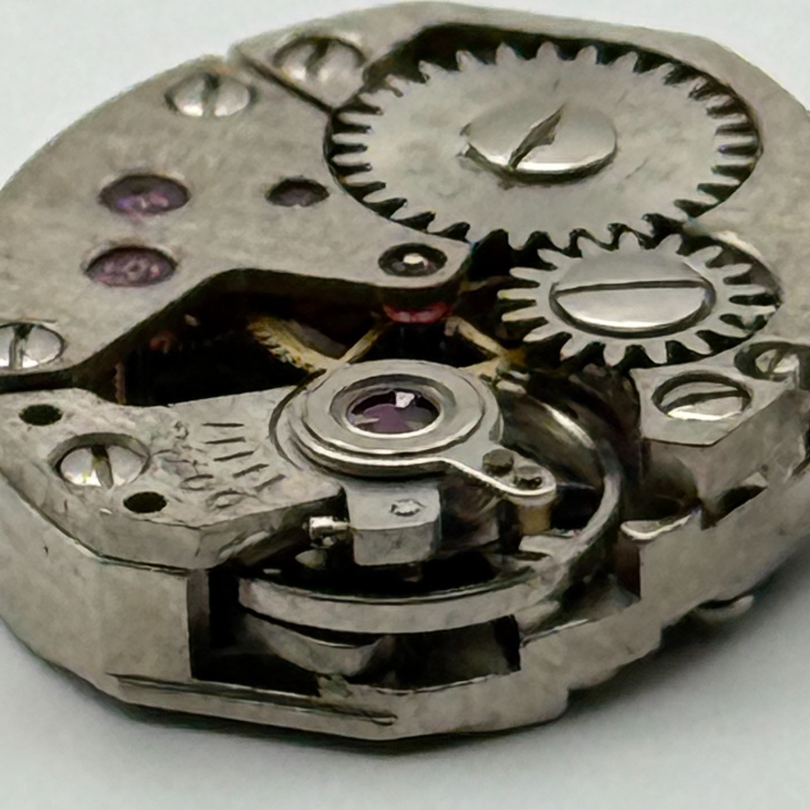 PUW 1175 Watch Movement Elgin Watch 17J Swiss Manual Wind Parts Repair 12.9mm