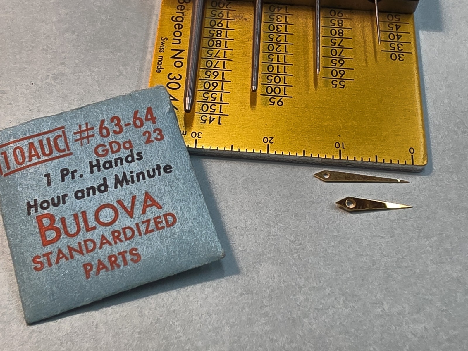 Set Of Factory NOS Bulova 10AUC 63-64 GDa 23 Dauphine Hands 80/130