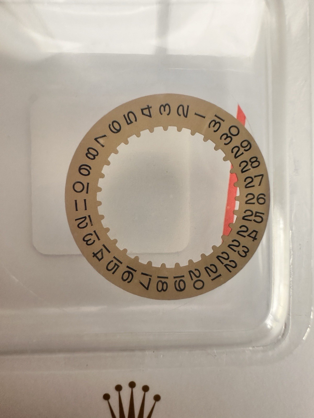 Genuine Rolex 3135 date disc. NEW Sealed