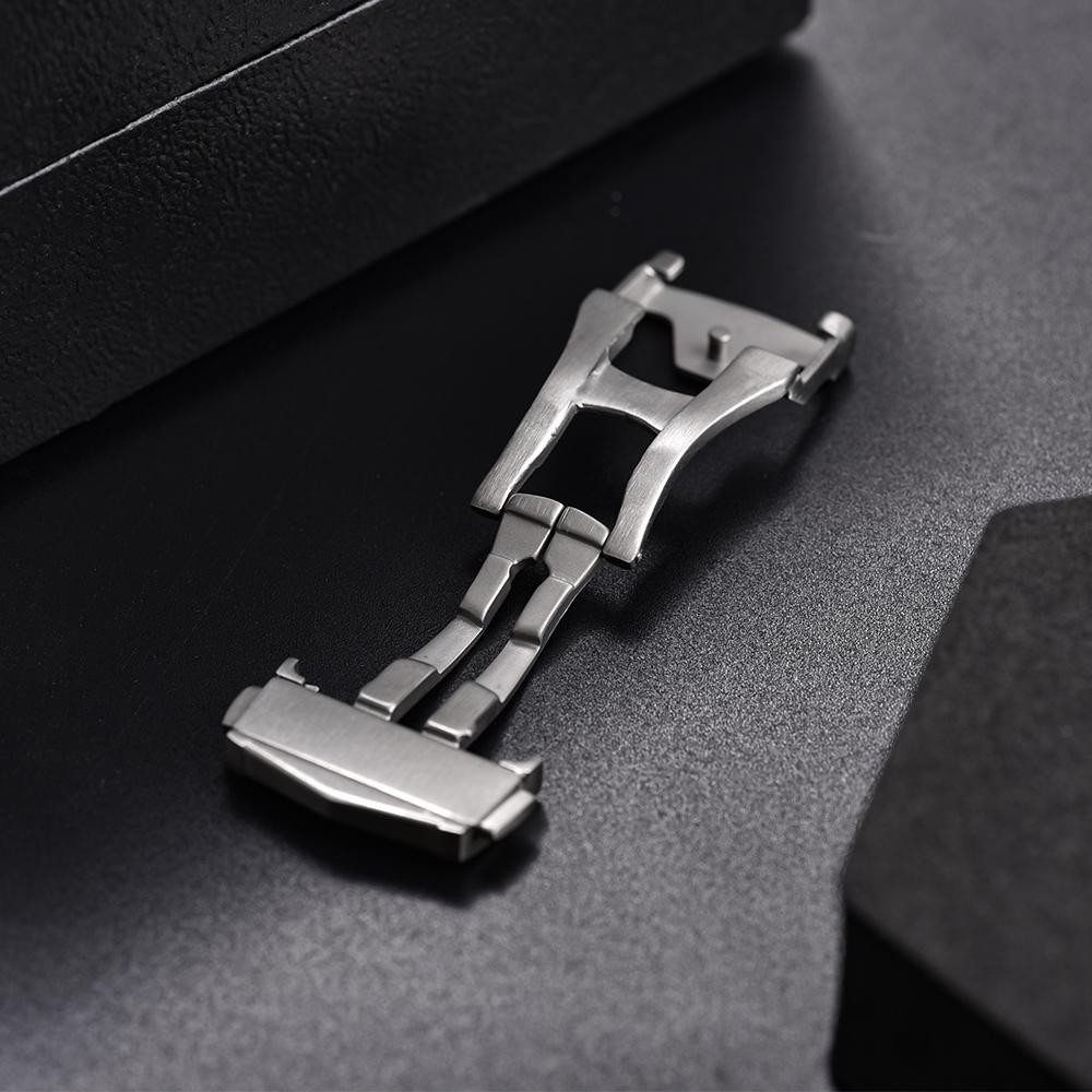 Metal Folding Buckle 18 20 22mm Stainless Steel Brushed Clasp for Omega Watch