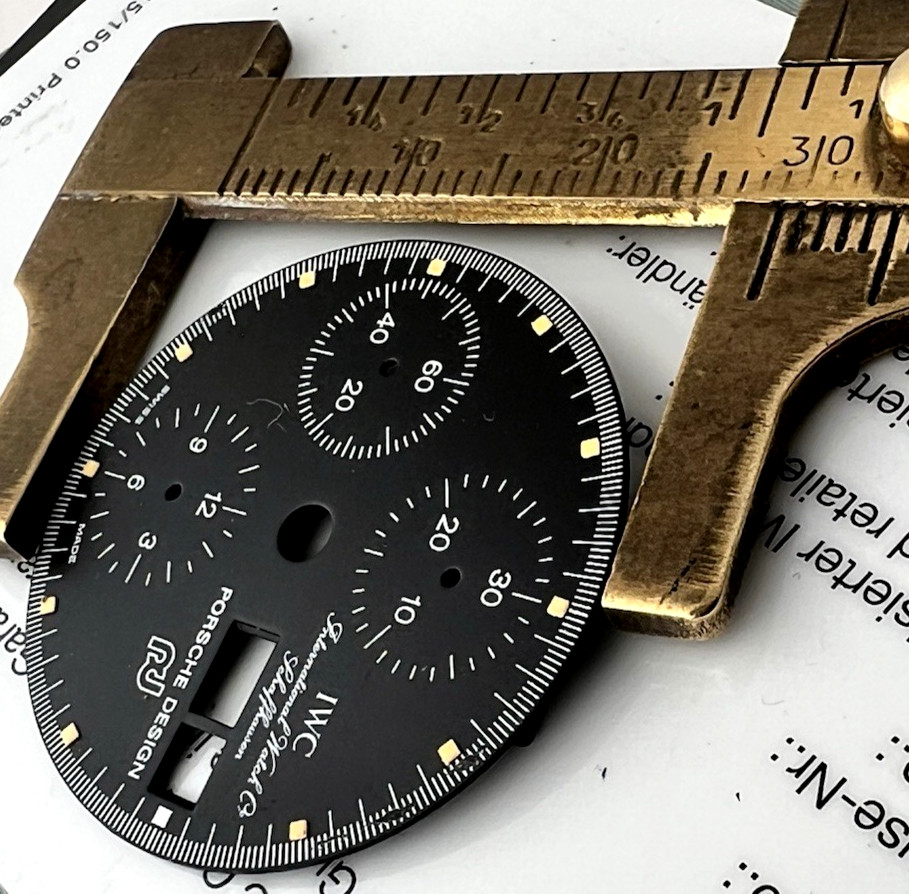 IWC / PORSCHE DESIGN RARE WATCH BLACK DIAL BY ORFINA TOP GUN REF 7176 Swiss Made