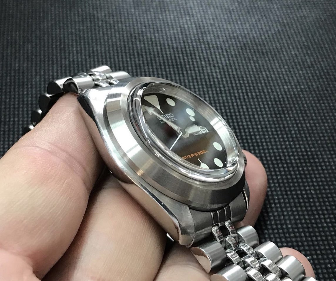 SKX007/SRPD Pilot Bezel – CT206 Brushed