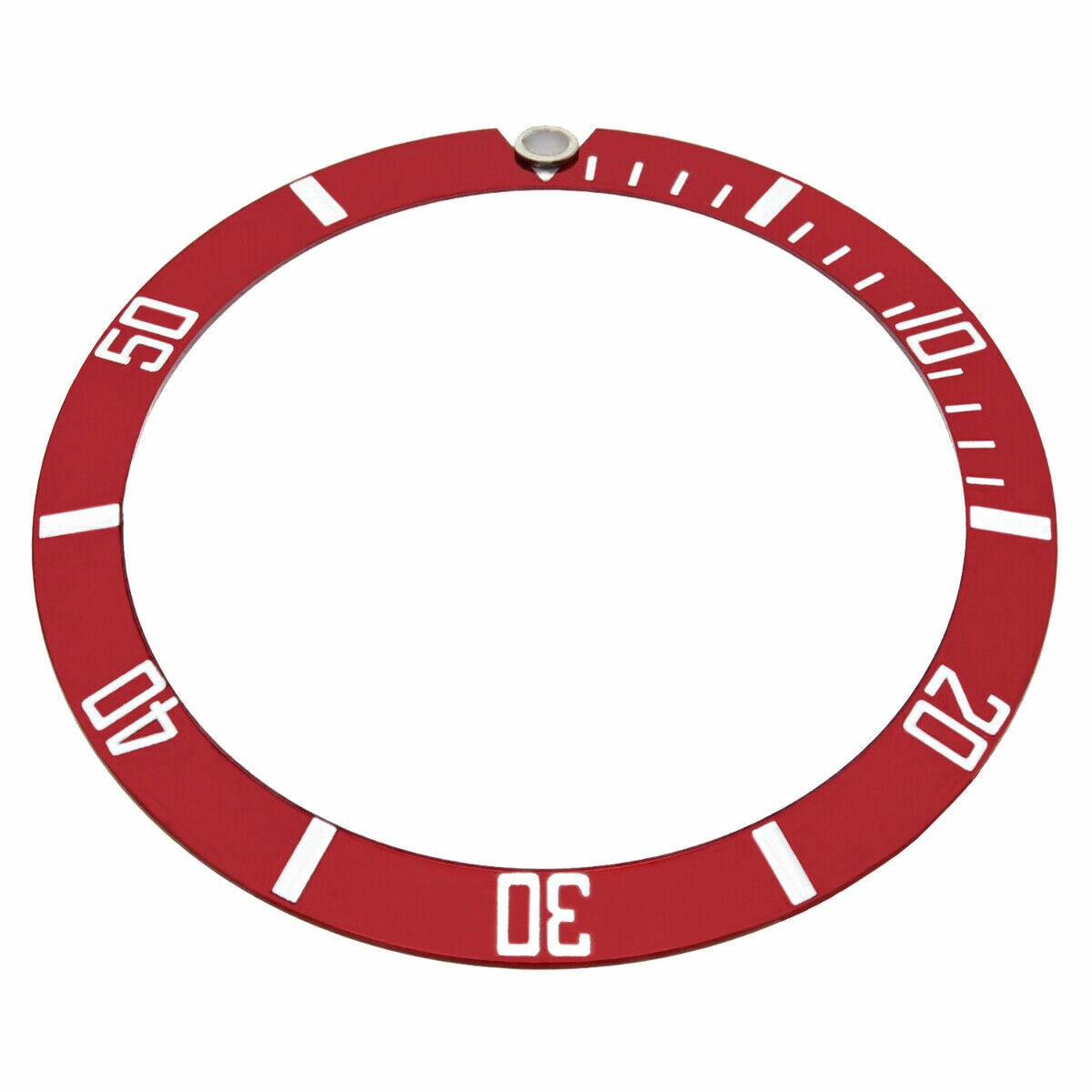 37.60mm x 30.70mm Red Replacement Bezel Insert For Seiko SKX031 SKX033