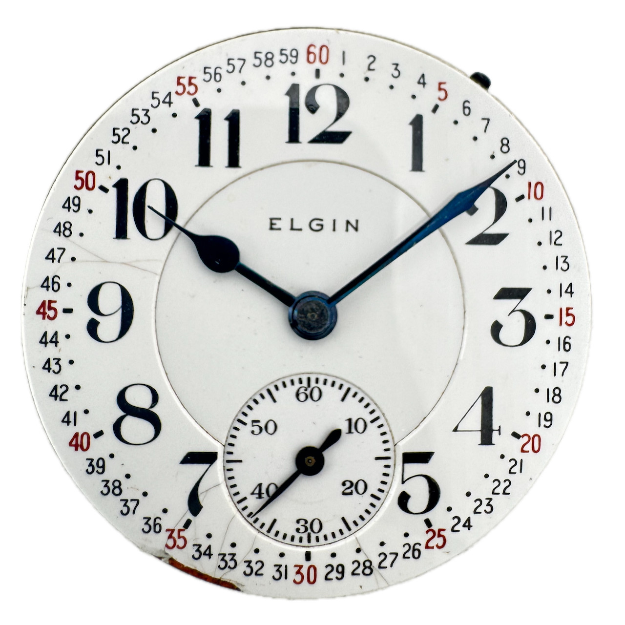 Antique 16s 1914 Elgin 19j Mechanical Railroad Pocket Watch Movement 372 USA