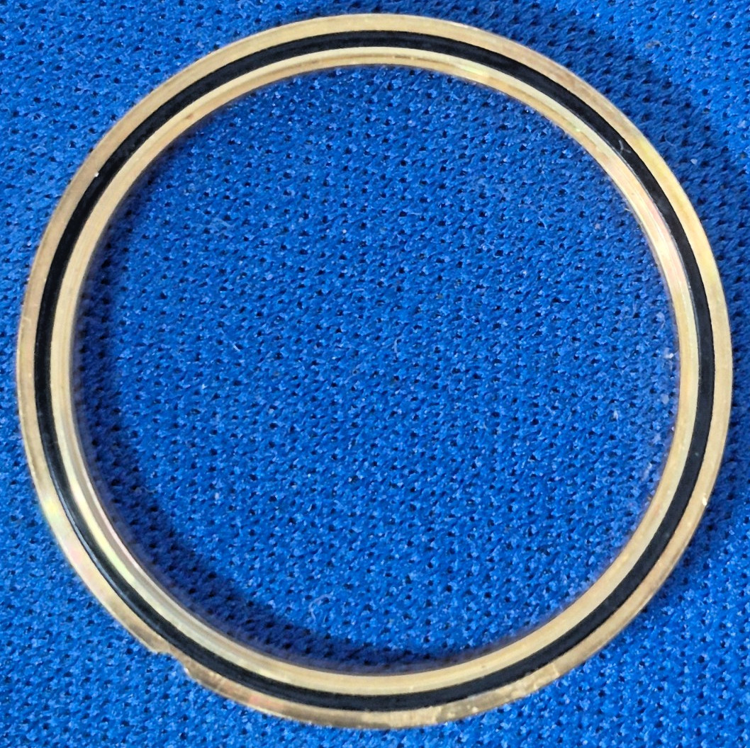 Genuine Ebel 18K .750 Yellow Gold 26.8mm Bezel with Sapphire Crystal and Gasket