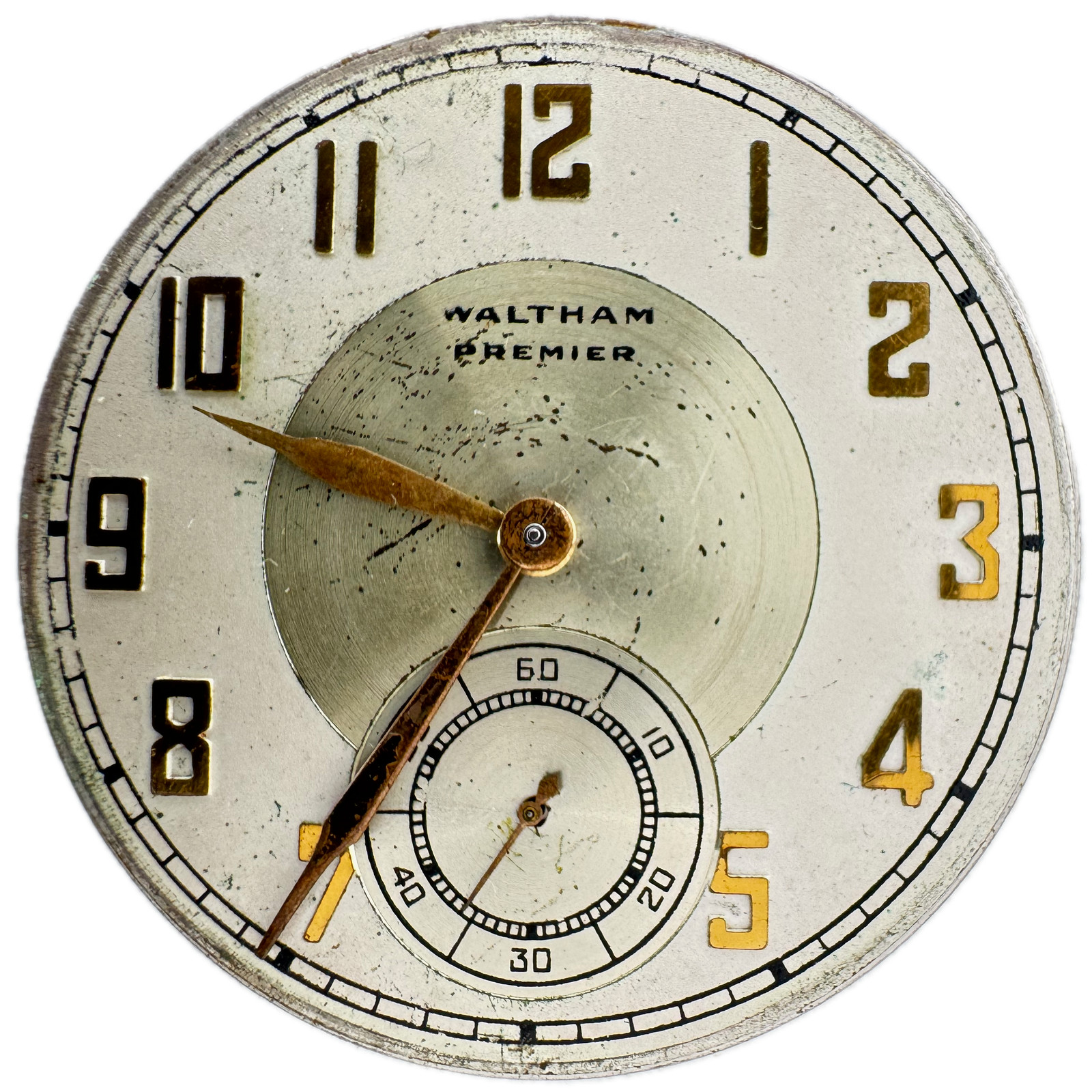 Vintage 12s Waltham 1924 Col.b Crescent St. Colonial Pocketwatch Movement No.209