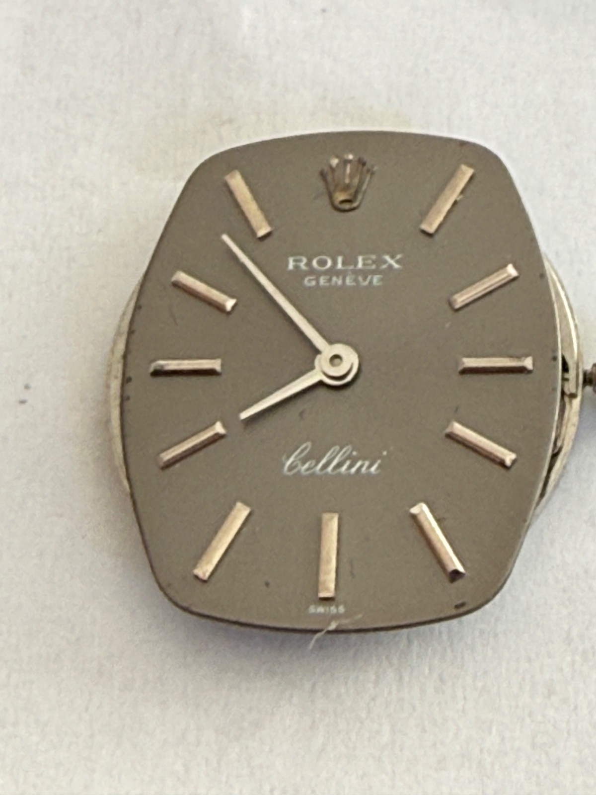 ROLEX Cellini Movement Cal.1600 Hand Ladies gray Dial size 19mmx 23mm working