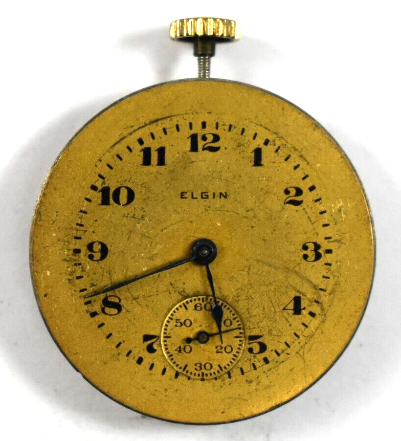 Vintage Elgin 431 6/0s 7J Pendant Set Watch Movemnt lot.qh