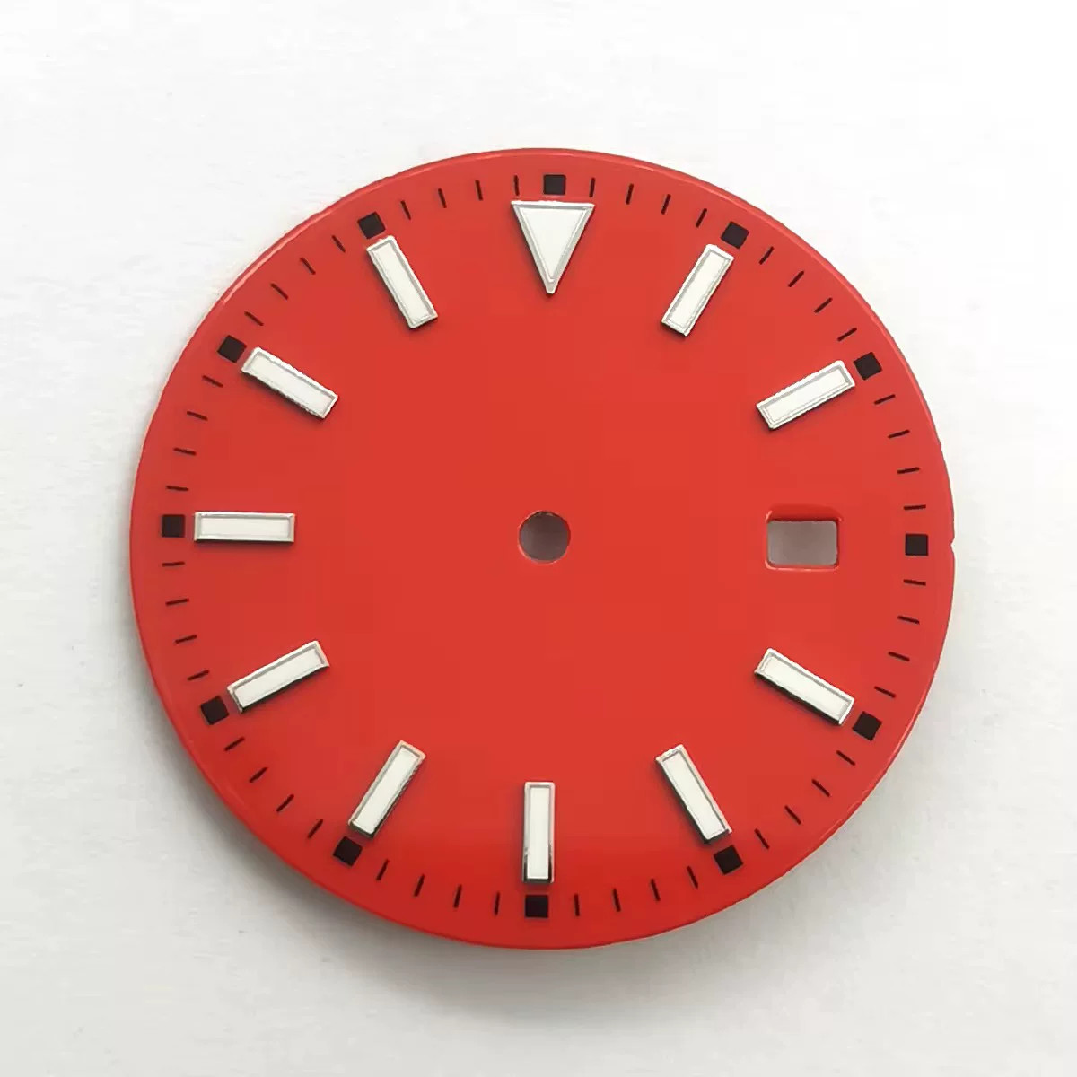 28.5mm No Logo Watch Dial Blue Green Luminous For Nh35 Movement Watches Parts