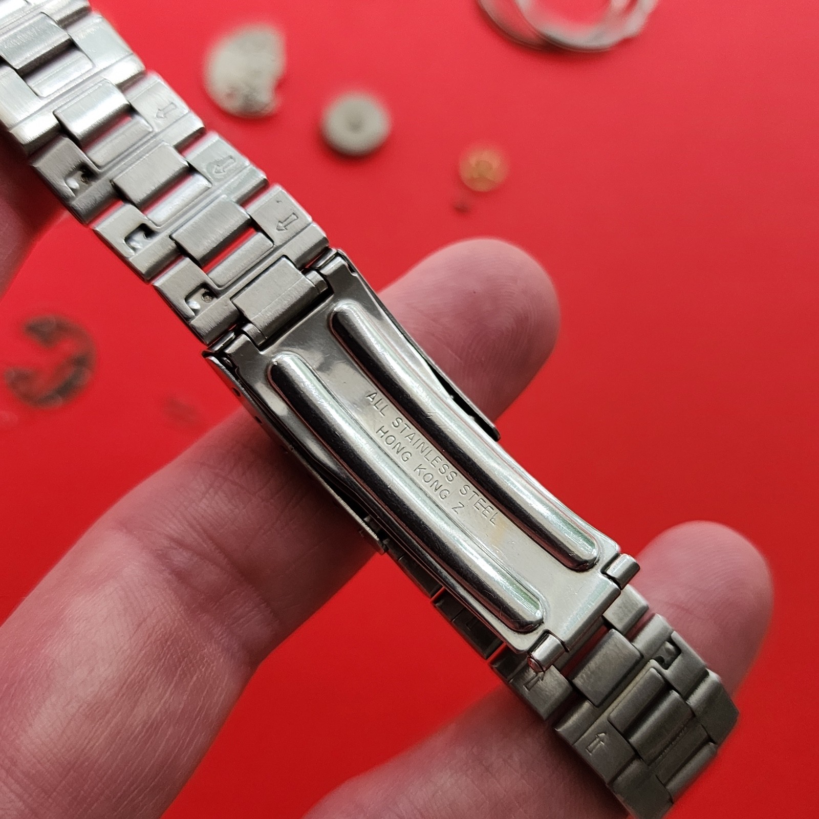 Seiko 6109 Automatic Parts Balance Rotor Crown Hands Blue Dial Watch 6109-8029