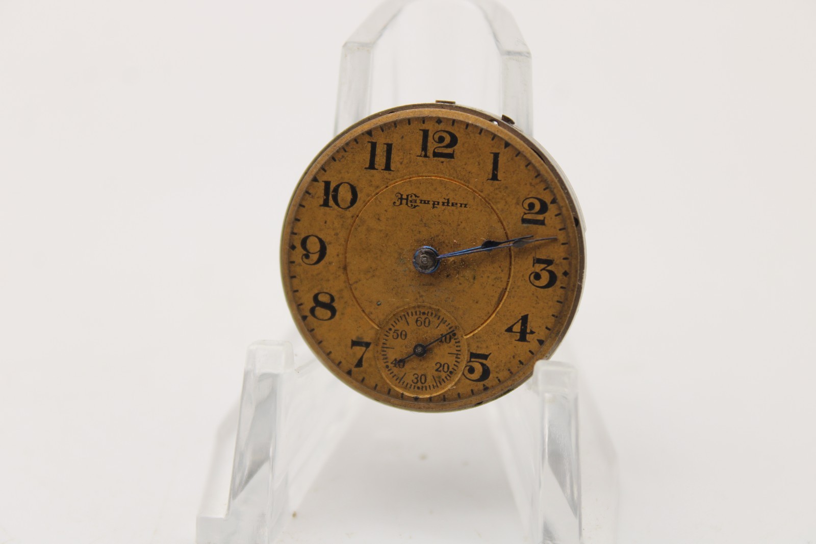 1917 HAMPDEN POCKET WATCH MOVEMENT 3626911 GRADE: MOLLY STARK 5/0s 7j (JU)
