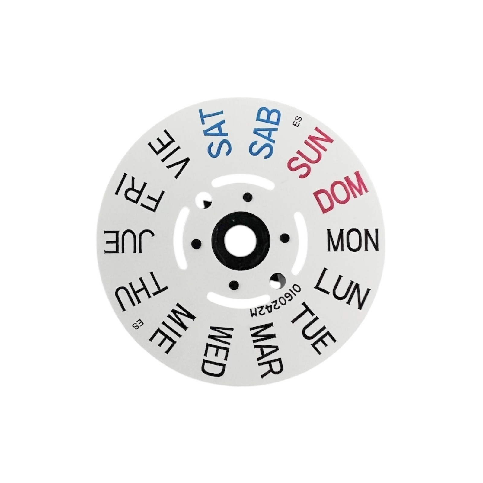 NH36A, 7S26, 7S36, 4R36 3 o’clock Spanish Day Wheel – White – CT531