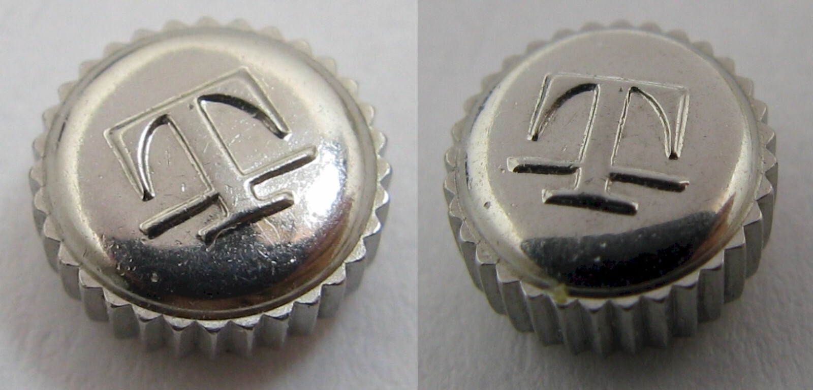 Tissot Watch Part “waterproof with bad gasket” s. steel Crown 6 millimeters