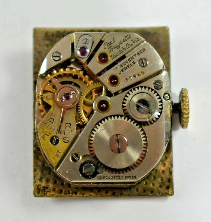 Vintage Swiss Made Paul Breguette Manual Wind 17J Wrist Watch Movement lot.t