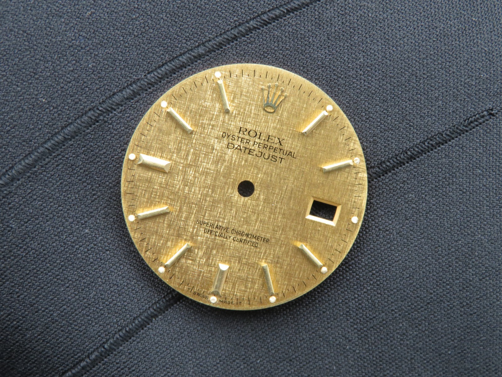Genuine Rolex Datejust 36mm Linen Dial for 16013, 16203, 16233 Cal. 3035 & 3135