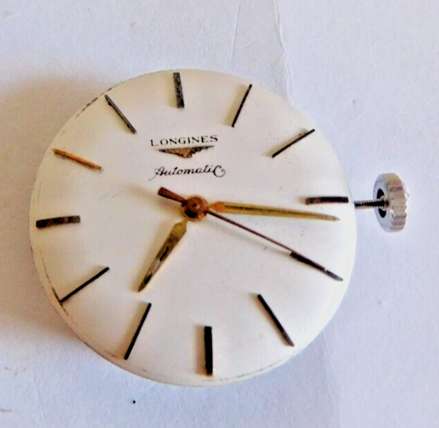 LONGINES 290 MOVMENT RUNNING WITH DIAL & HANDS 24 JEWELS ORIGINAL CROWN.