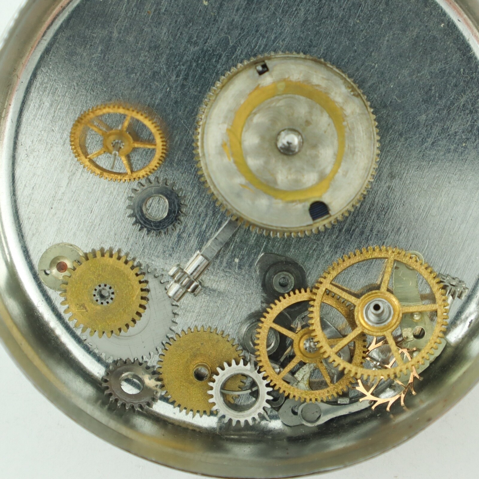 Antique 36.7mm Agassiz Private Label Hunter Pocket Watch Movement for Parts