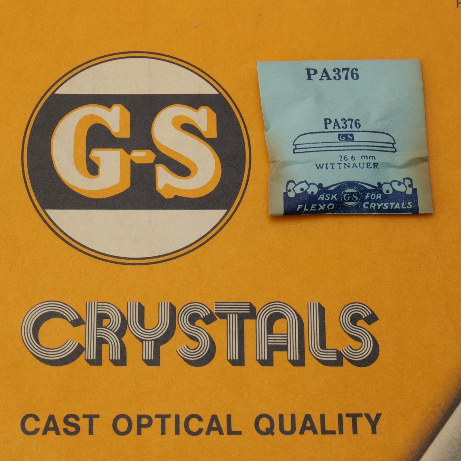 G-S Acrylic Watch Acrylic Crystal PA376 For Wittnauer – 26.6mm (PA1D7)