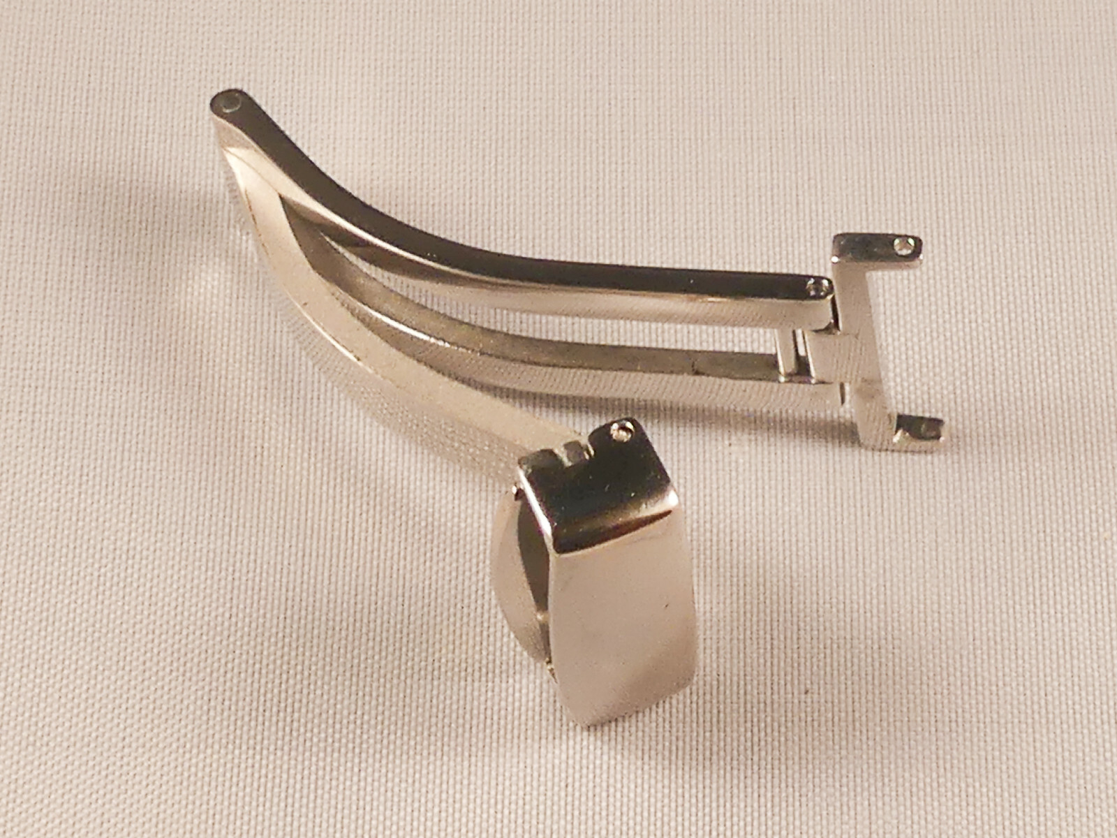 14mm Polished Stainless Steel FLIPLOCK Deployant Clasp Buckle