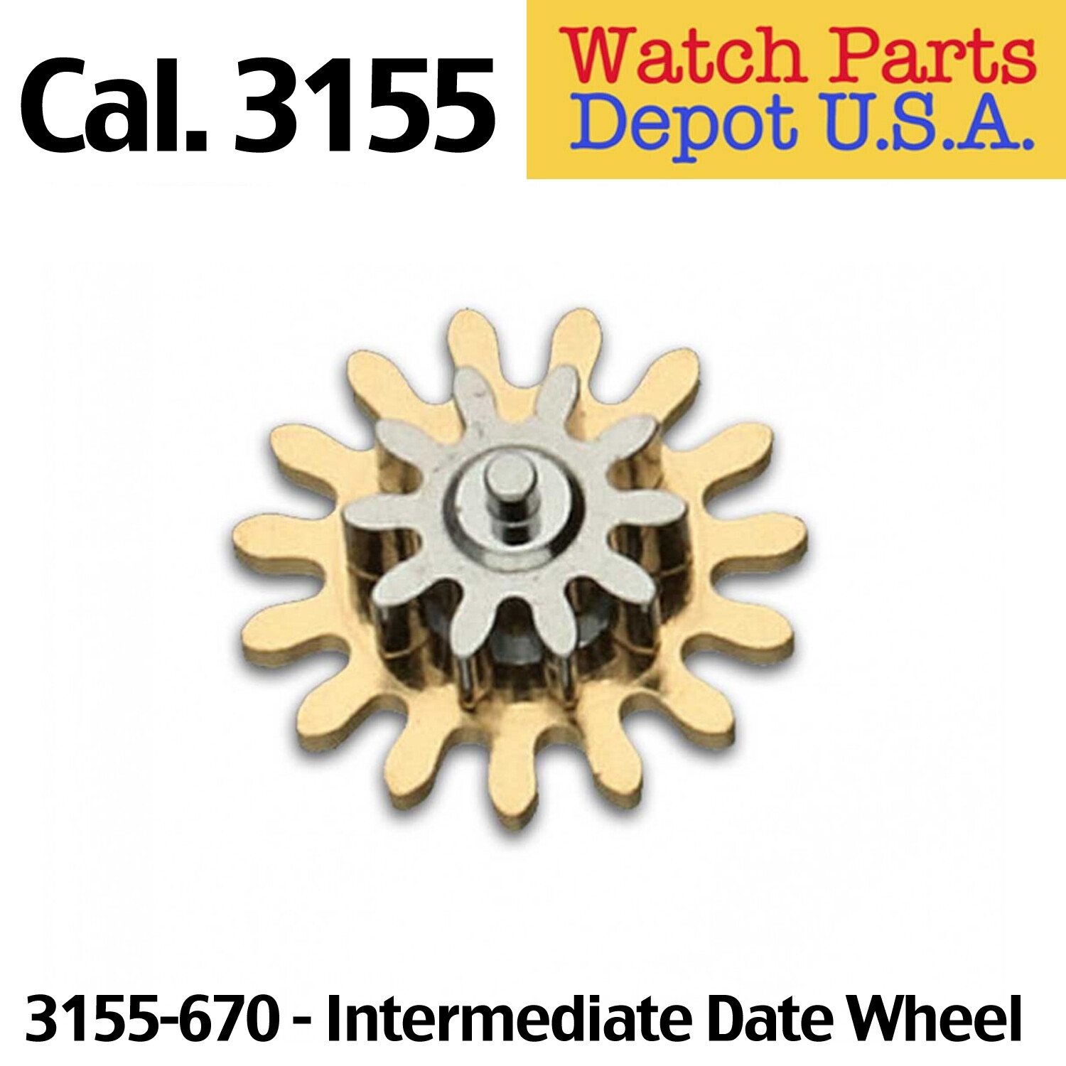 Rolex Caliber 3155-670 Intermediate Date Wheel Swiss Made Replacement Parts