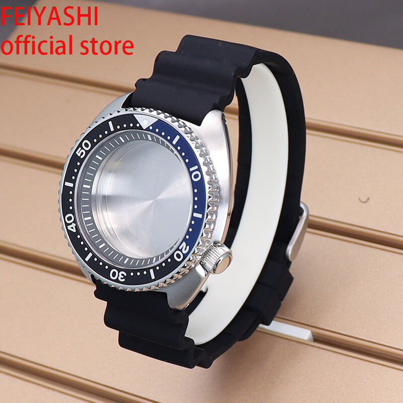 45mm Men’s Watch Case Strap Seiko Skx007 Skx009 Mod For Nh35 NH36 NH38 Movement