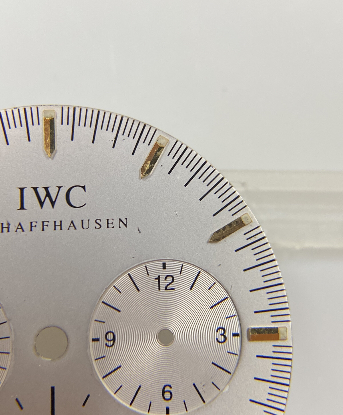 Original IWC Schaffhausen GST Chronograph 3727-03 Silver/Gold 27mm Dial