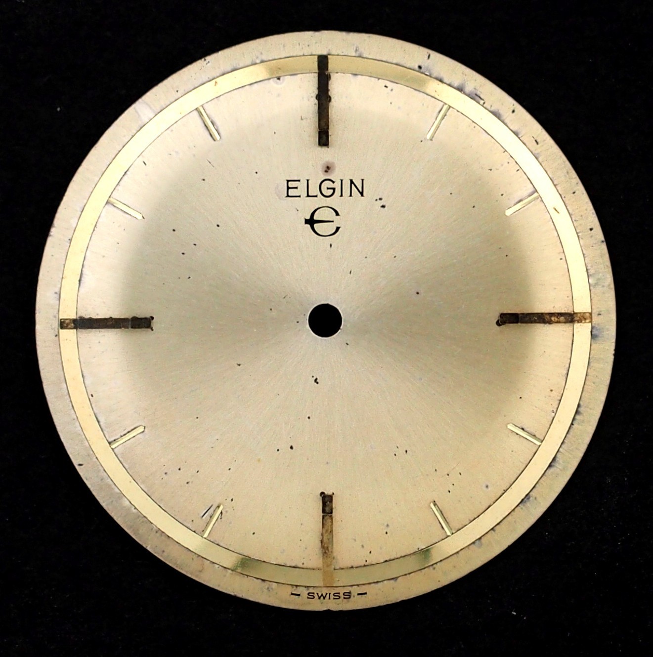 Vintage Elgin Watch Dial 31.6mm for Parts #F291