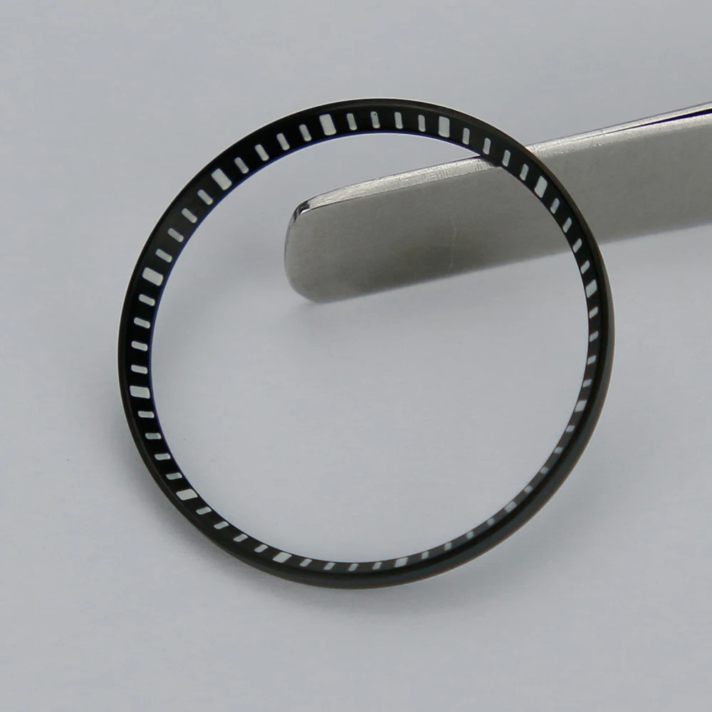 Blue Luminous Watch Chapter Ring Stainless Steel Super C1 For SKX007 SKX009