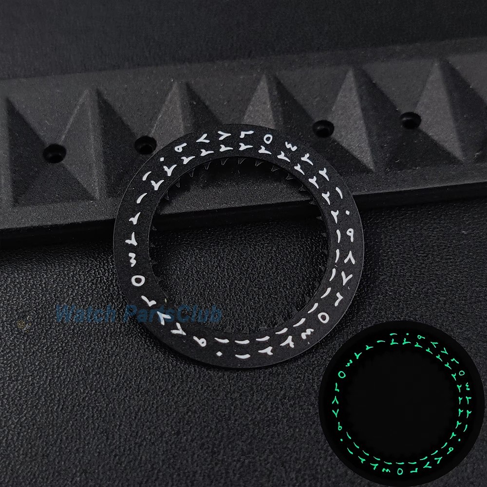 Green/Blue Luminous Arabic Datewheel for NH34 NH35 Movement 3H Date-Wheel
