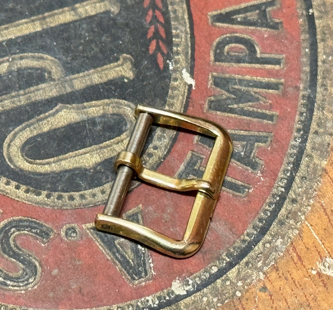 Vintage Elgin watch band buckle 16mm opening gold filled marked ELGIN 1950s/60s