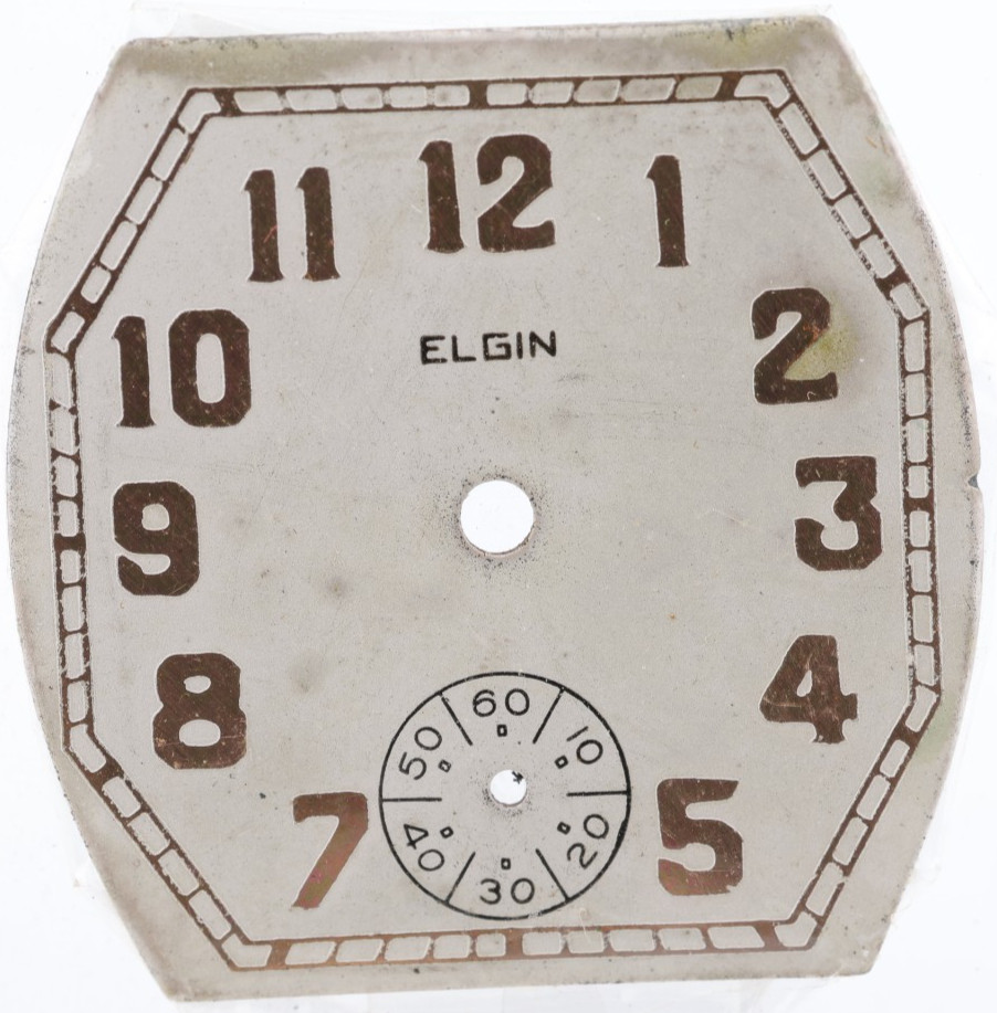 ELGIN ART DECO NOS WRIST WATCH DIAL 27.05×26.92mm (KX)