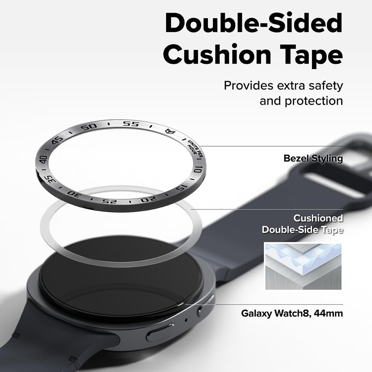 For Samsung Galaxy Watch 8 Classic 40/44/46mm Metal Bezel Ring Protective Cover