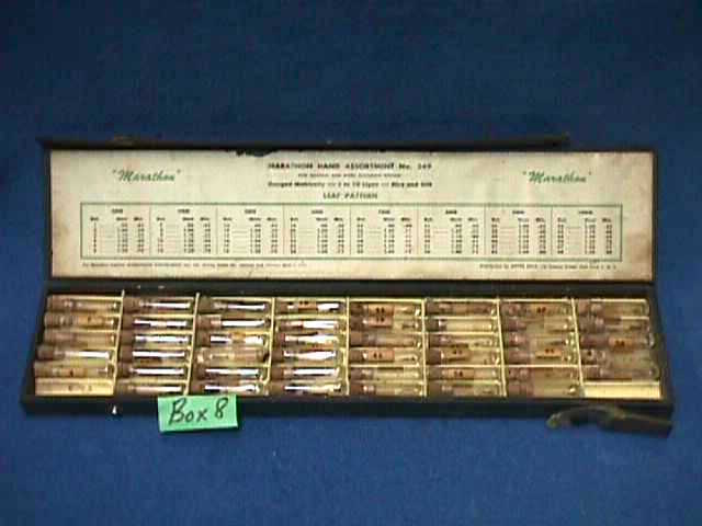 MARATHON HAND ASSORTMENT 249 BOX+Some CONTENTS Leaf Pattern MEYER BECK,NY *box 8