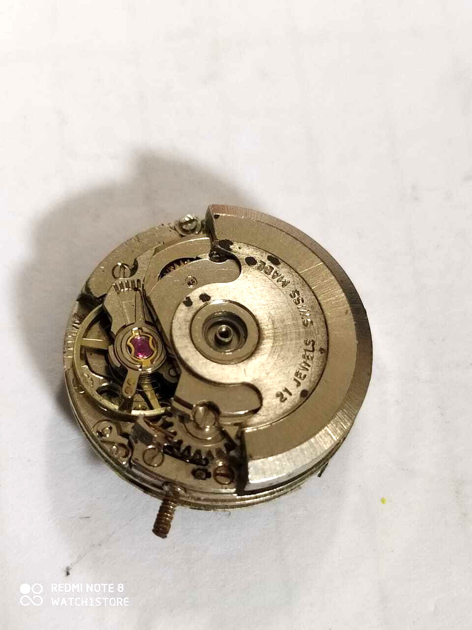ETA 2671 Movment and Dial FOR PARTS ONLY Good balance