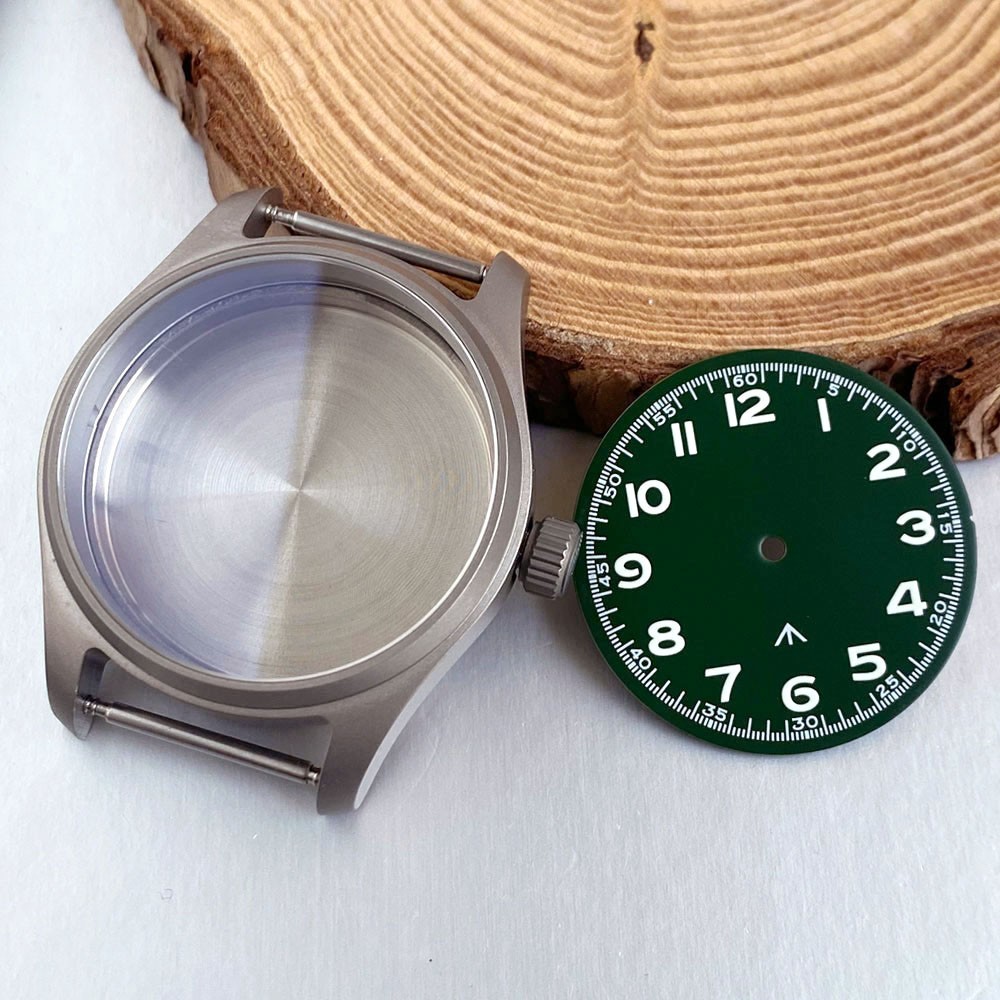 39mm AR Sapphire Glass Titanium Watch Case For NH35 2824 PT5000 VH31 Watch