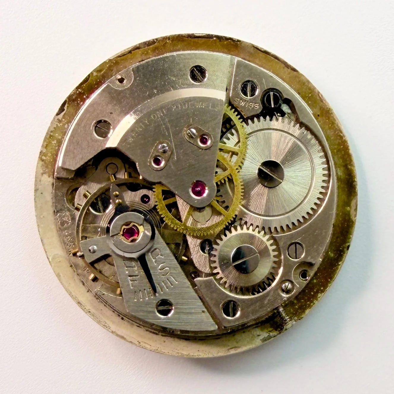 PLAZA GENEVE Felsa 465N Swiss Watch Movement & Dial – 26mm – Spares or Repair