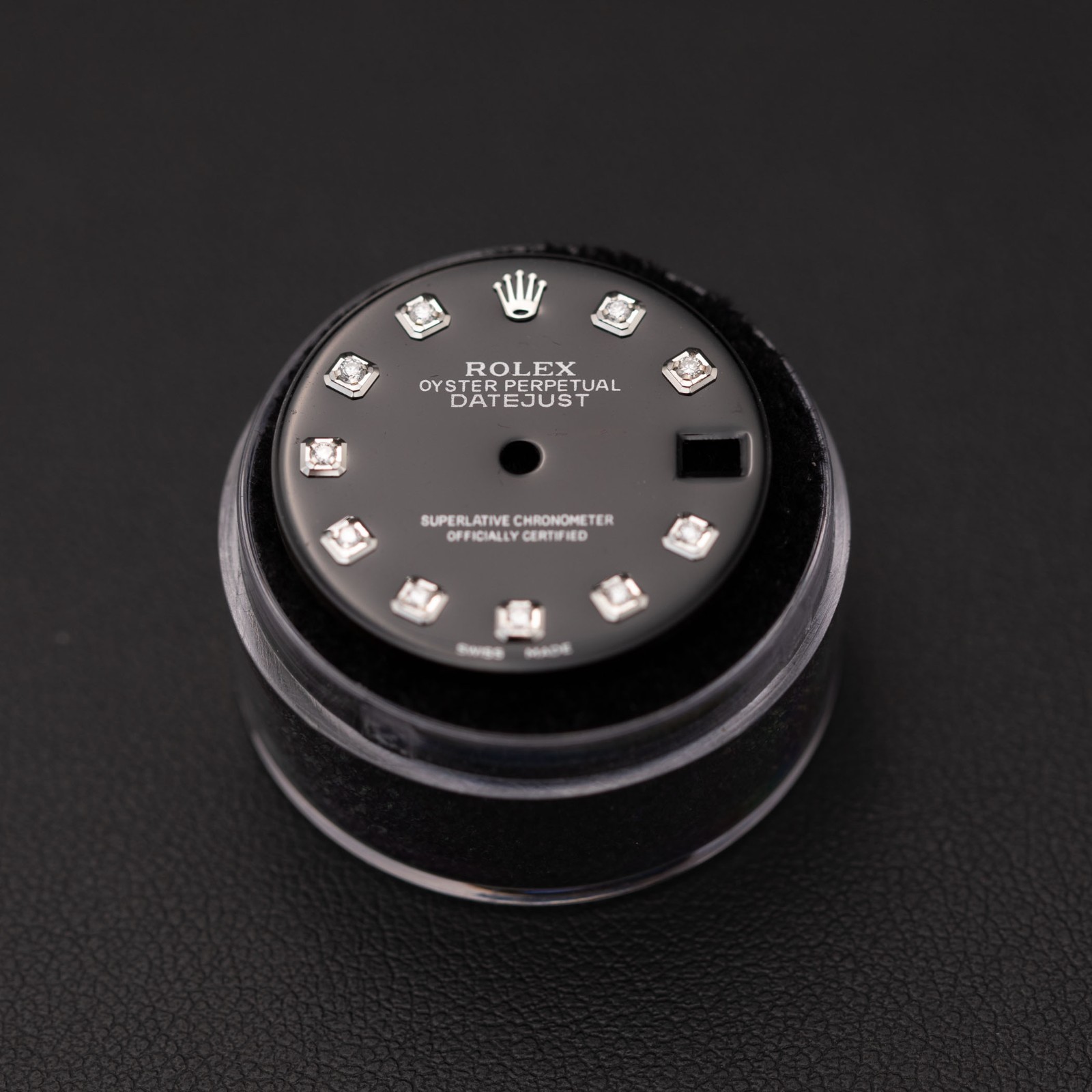Rolex 31mm Custom Black Diamond Dial for Datejust/Presidential Watches