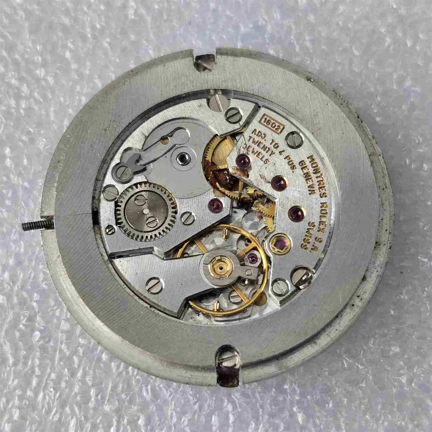 Vintage ROLEX Cellini GENEVE Movement & Dial. Cal: 1602. For Parts