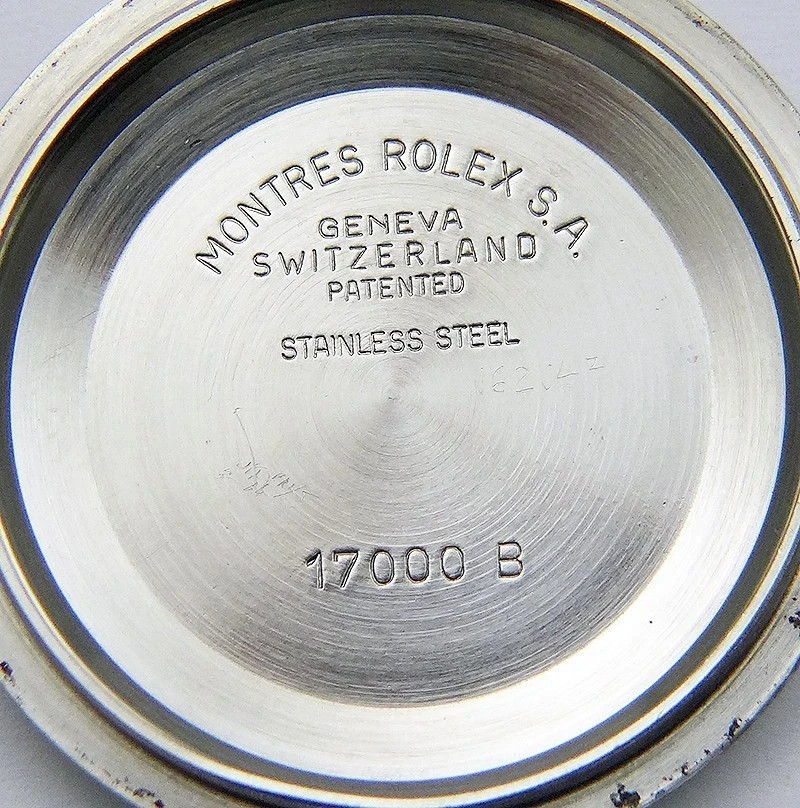 Genuine Rolex Oysterquartz Datejust 36mm 17000 B Stainless Steel Watch Caseback