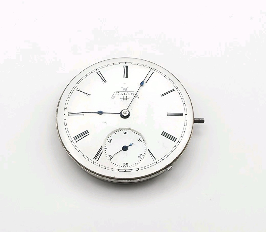 1891 Elgin Model 1 Grade 101 11J 6s Pocket Watch Movement For Repair