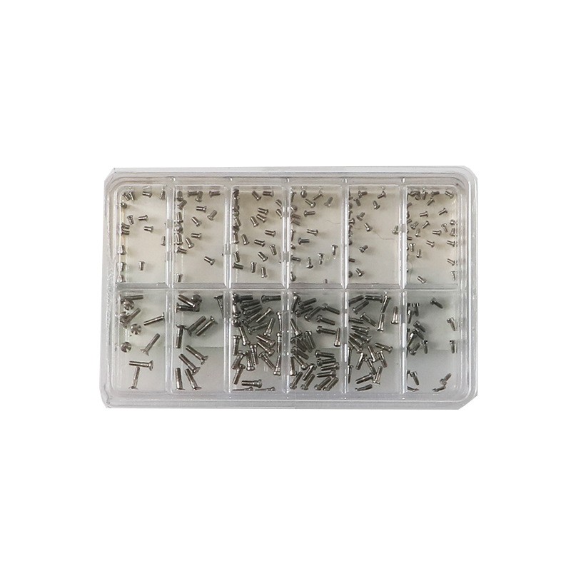 120pcs Assortment Stainless Steel Watch Screws Back Case Cover Repair 12 Sizes