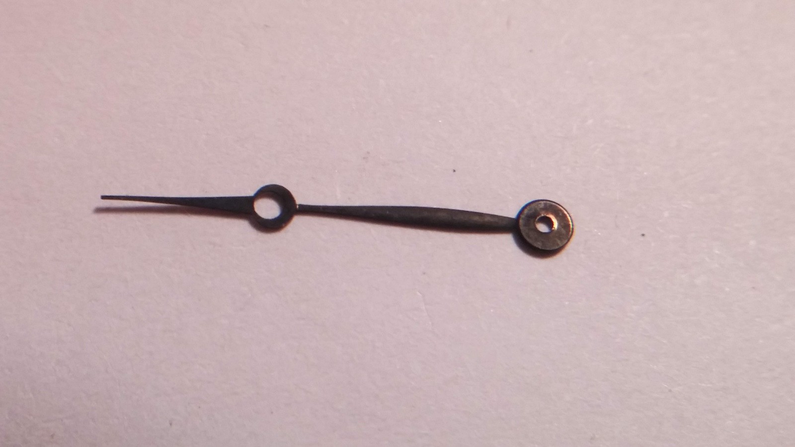 Breguet Hand. 18mm from center of hole. 70/34. 17486, 87 Rhab Duco non brilliant