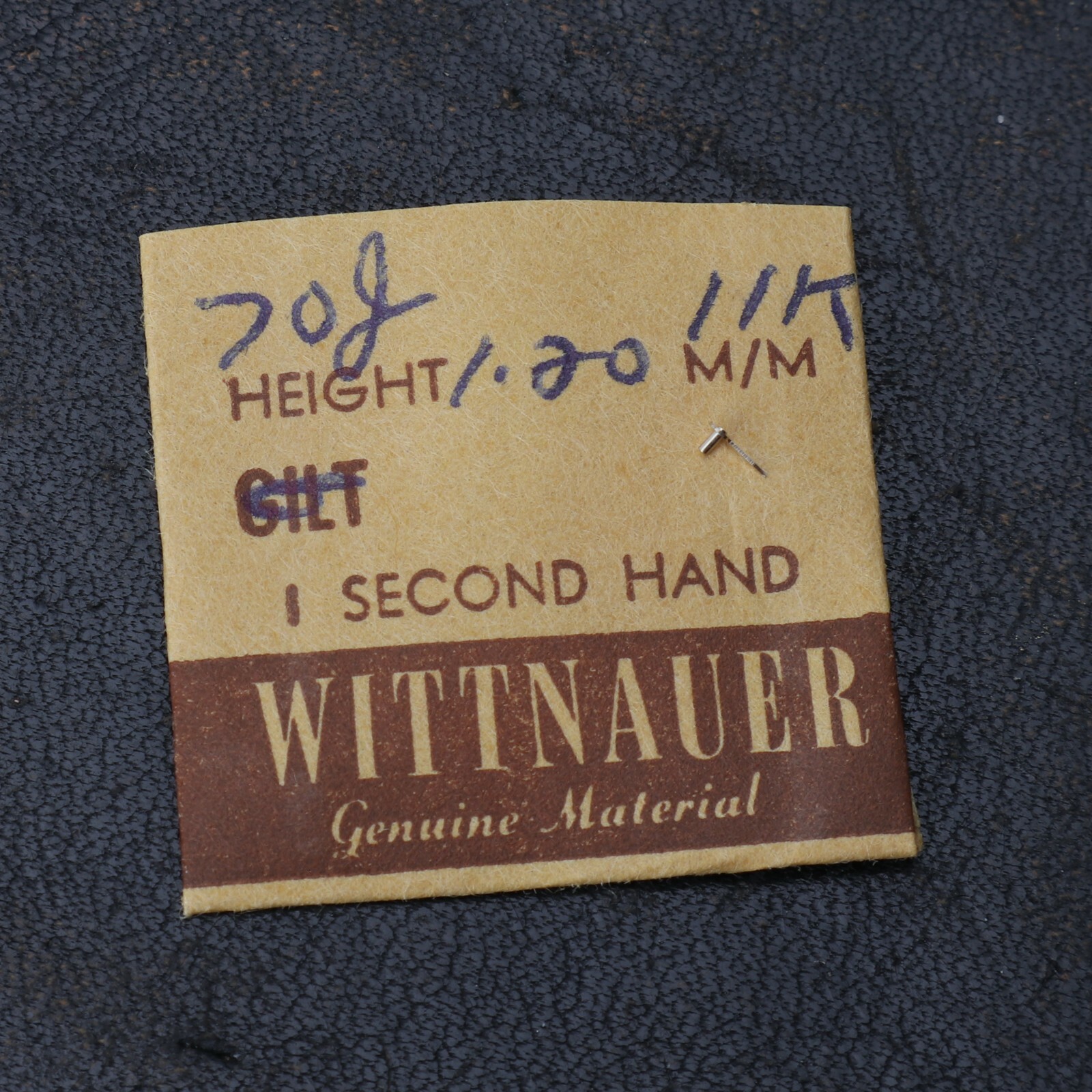 NOS Wittnauer 11K White Seconds Hand 20mm Watch Part 70J (#C6D9)