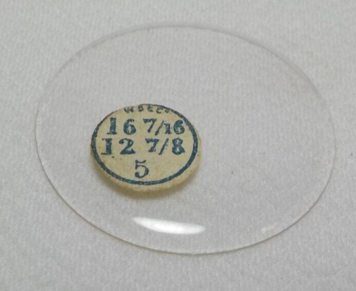 GLASS POCKET WATCH CRYSTAL HUNTER CASE SIZE 16 7/16 H 5 REPLACEMENT PART #139