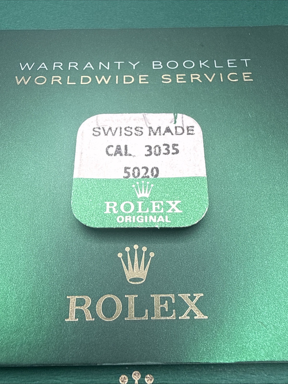 GENUINE New Rolex Cal 3035 Balance Staff 5020 B-02 Original Packaging