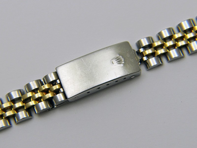 Genuine Rolex 18k Gold SS Ladies Bracelet 62523D.18 Clasp & 13mm End Links 468 B
