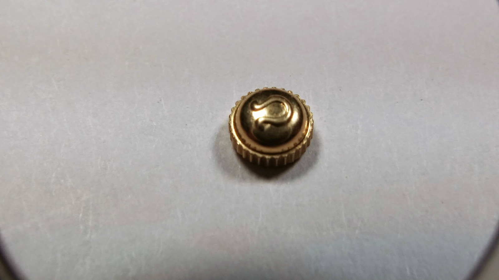Genuine Omega 4.4 mm yellow crown, Watch Parts